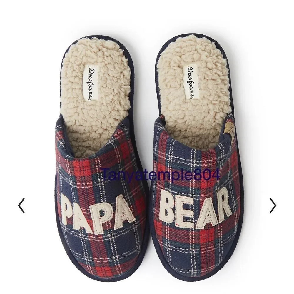 Men's Dearfoams Papa Bear Scuff Slippers